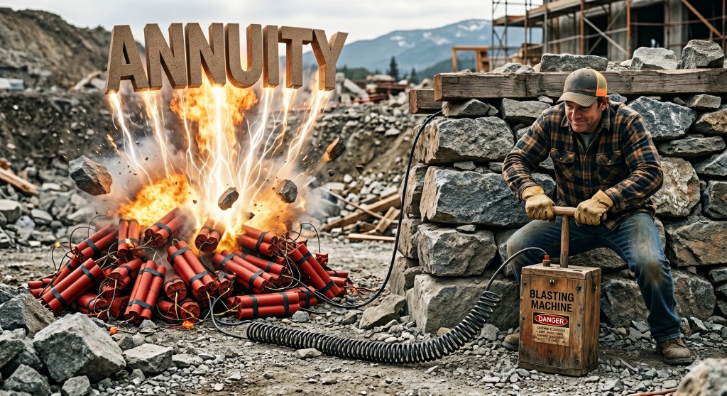 May 17, 2026 weekly update: ANNUITY on dynamite with detonator—industry transition metaphor